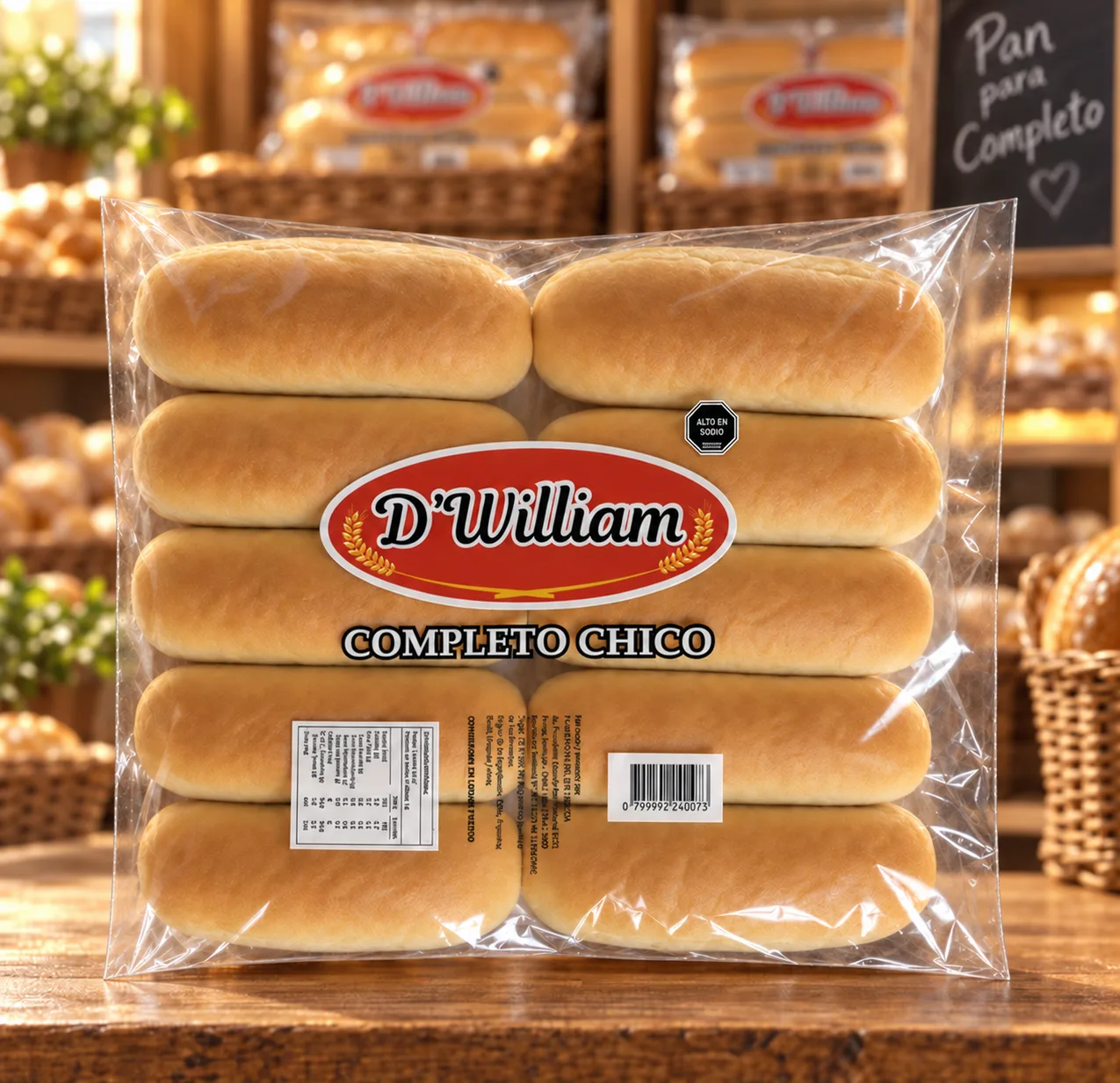 Bolsa para pan de completo - Enflex, Fábrica de bolsas plásticas