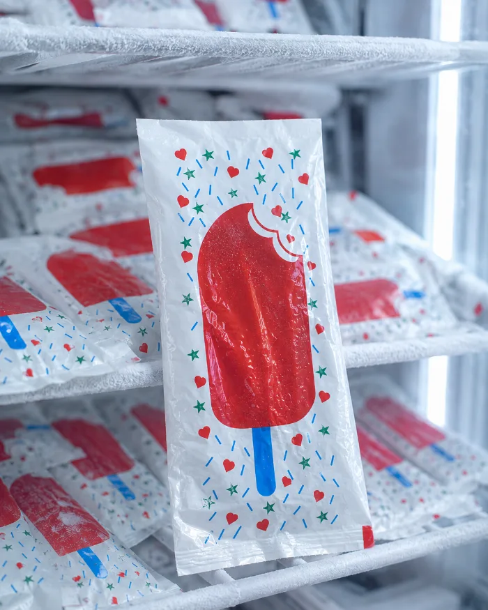 Bolsas para helado o paletas de helado por mayor personalizadas